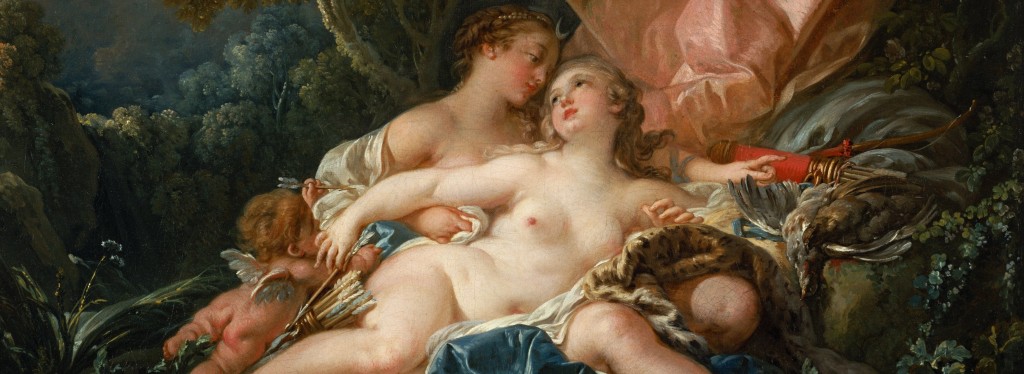  "Jupiter in the Guise of Diana, and the Nymph Callisto" by François Boucher (1759). Courtesy of Wikimedia Commons.