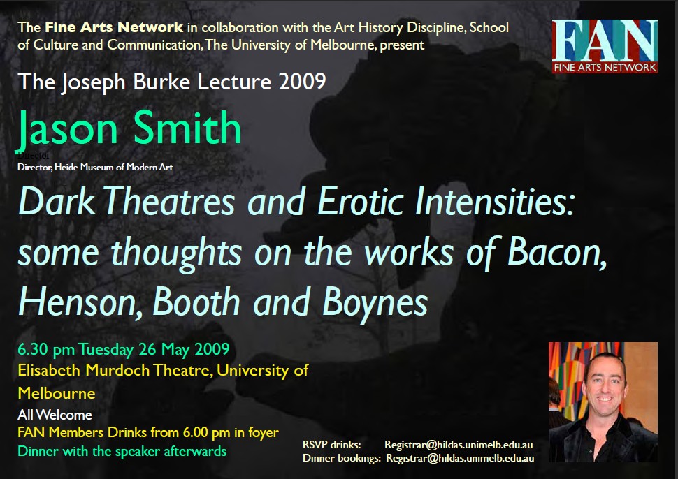 Joseph Burke Lecture 2009 – Jason Smith