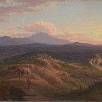 Eugene von Guerard, 'Mount Langi from Pleasant Creek', 1871. Oil on canvas, 34 x 51.8. P NGV (acc no. 1302-6)urchased 1963.
