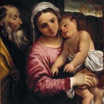 Annibale CARRACCI, The Holy Family  (c. 1589), oil on canvas, 69.9 x 61.0 cm, NGV International, Felton Bequest, 1971