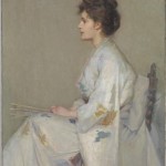 John Longstaff, 'Lady in Grey', 1890, National Gallery of Victoria, Melbourne Gift of Mr John H. Connell, 1914.Lady in grey 1890  Artist/s name John LONGSTAFF   Medium oil on canvas Measurements (135.0 x 90.0 cm) Place/s of Execution Paris, France Accession Number 657-2 Credit Line National Gallery of Victoria, Melbourne Gift of Mr John H. Connell, 1914