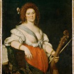 Bernardo Strozzi,	'A Viola da gamba Player (Barbara Strozzi)', c. 1640, Gemäldegalerie (Dresden, Germany)