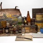 Items from Sidney Nolan Wahroonga studio Artists' Materials Archive, Conservation Department, Art Gallery of New South Wales Gift of Jinx Nolan 2006 Photograph: © AGNSW