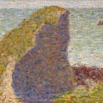 Fig. 4. Georges Seurat (French 1859–91), Study for The Bec du Hoc, Grandcamp 1885 (Étude pour Le Bec du Hoc. Grandcamp). Oil on wood panel, 15.6 x 24.5 cm. National Gallery of Australia, Canberra. Purchased from proceeds of The Great Impressionists exhibition 1984 (84.1933).