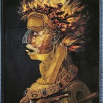 Fire, by Giuseppe Arcimboldi (1527 ca- 1593), oil on panel, © The British Library Board (11048399)