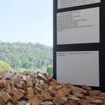 Tom Nicholson Towards a monument to Batman’s Treaty 2008-2013 (detail) 101 A0 sheets pasted to the museum wall 3456 used bricks collected by citizens in and around Healesville Courtesy of the artist and Milani Gallery, Brisbane