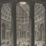 Giovanni Battista Piranesi, Veduta interna del Panteon (View of the interior of the Pantheon), 1760s-70s edition.