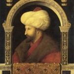 Gentile Bellini (attr.), Portrait of Sultan Mehmet II (1480). National Gallery, London.