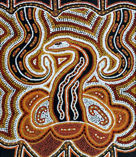 Mathew Gill Tjupurrula [Mathew Gill] Snake Country [The fight of the snakes] 1986, synthetic polymer paint on canvas 50.8 x 76.2 cm Catalogue no. 22 E080666 Acquired 28/4/2021 Australian MuseumMathew Gill Tjupurrula [Mathew Gill] Snake Country [The fight of the snakes] 1986, synthetic polymer paint on canvas 50.8 x 76.2 cm Catalogue no. 22 E080666 Acquired 28/4/2021 Australian Museum
