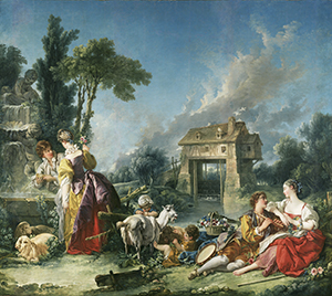 François Boucher, French, 1748, Oil on canvas, 116 x 133 in. 71.PA.37