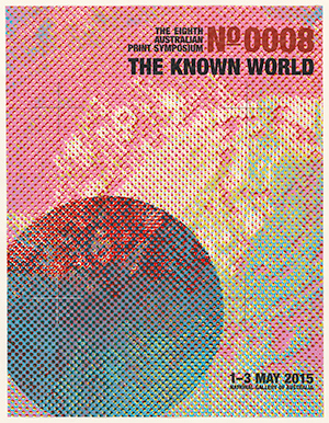 Alison Alder, The known world 2015, screenprint, printed in nine colour inks, from two photo-stencils, National Gallery of Australia, Canberra, purchased 2015. 
