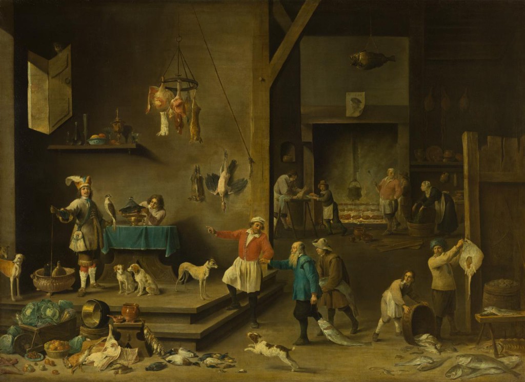  David Teniers II Flemish 1610–1690 Kitchen 1646 oil on canvas 171.0 х 237.0 cm The State Hermitage Museum, St Petersburg Acquired from the collection of Sir Robert Walpole, 1779 (Inv. № ГЭ-586)