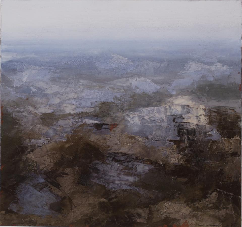 Philip Wolfhagen, Landscape Reinvention no. 29 (2015), oil on board, 46 x 49 cm, courtesy Karen Woodbury Gallery