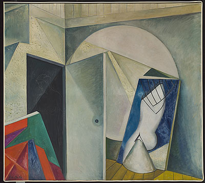 Roy de Maistre, New Atlantis, c. 1933 London, oil and scraffito on canvas, National Gallery of Australia, Canberra, Purchased 2006 