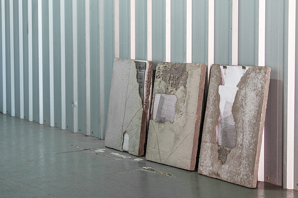 mage: Elmedin Zunic Document #79 2014 concrete, mesh and paper, dimensions variable Photograph: J Forsyth