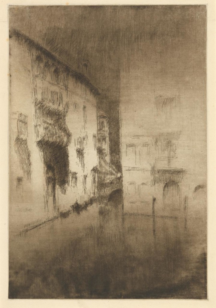 James McNeill Whistler, Nocturne: Palaces, (1880-1886); printed 1886, plate from A set of twenty-six etchings (or The second Venice set), 1886
