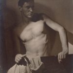 Olive Cotton Max after surfing 1937 gelatin silver photograph 38 x 30 cm National Gallery of Australia, Canberra Purchased 2006