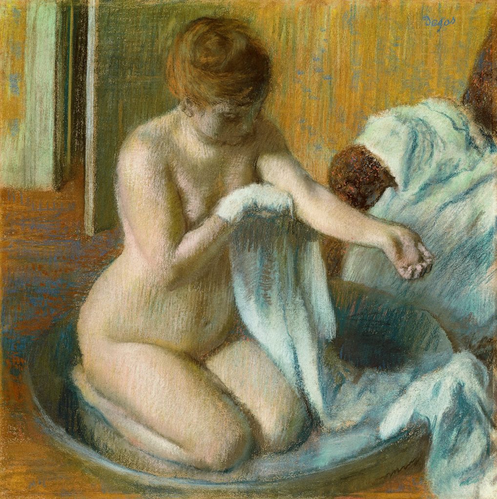 Edgar Degas Woman in a tub c. 1883 pastel 70.0 x 70.0 cm Tate, London Bequeathed by Mrs A.F. Kessler 1983 (T03563) © Tate, London 2016