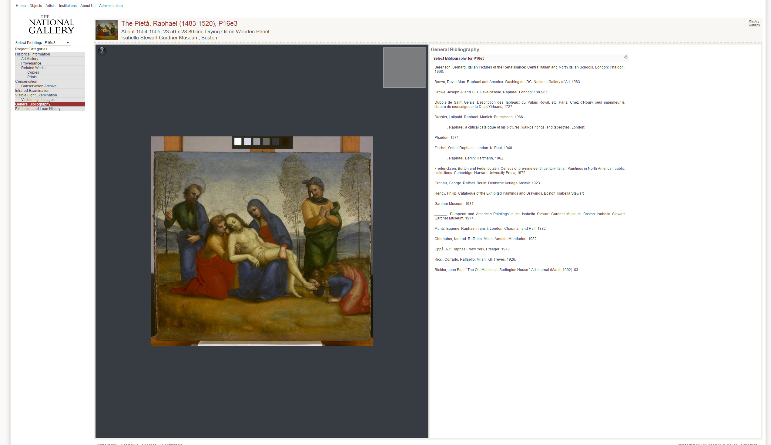 Screenshot of the Raphael Prohect