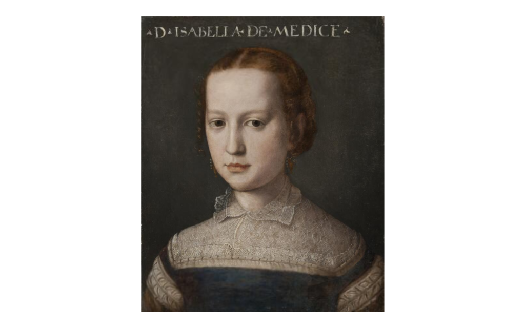 Bronzino, Isabella de Medici (1542-1576), Oil on wood, Inventory No. NM 37