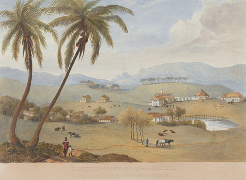 Image: James Hakewill, Haughton Court, Hanover, Jamaica, Yale Center for British Art, Paul Mellon Collection