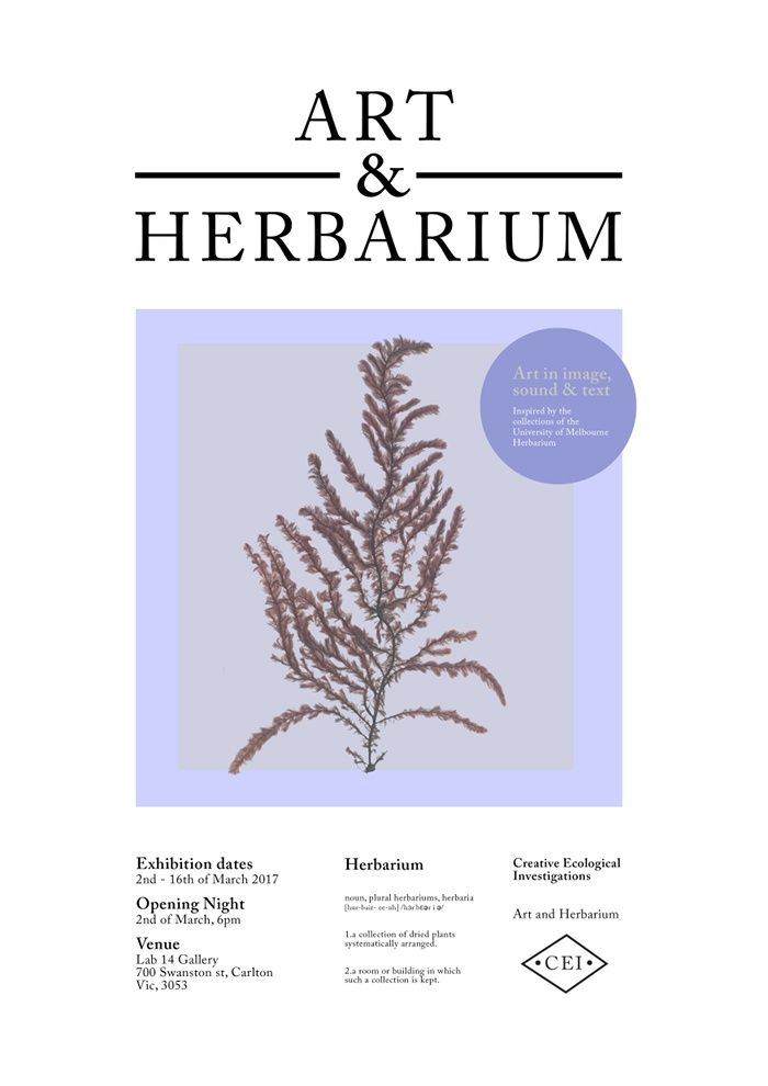 ARt and HErbarium invite picture